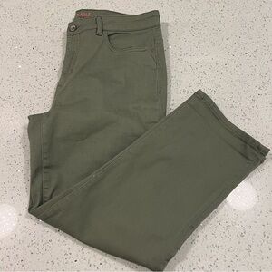 SANTANA JEANS Khaki Green Straight Leg Pants | Women's Size 12 | Y2K 90s